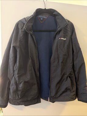 Tommy Hilfiger unisex Navy Lined Black Windbreaker Jacket